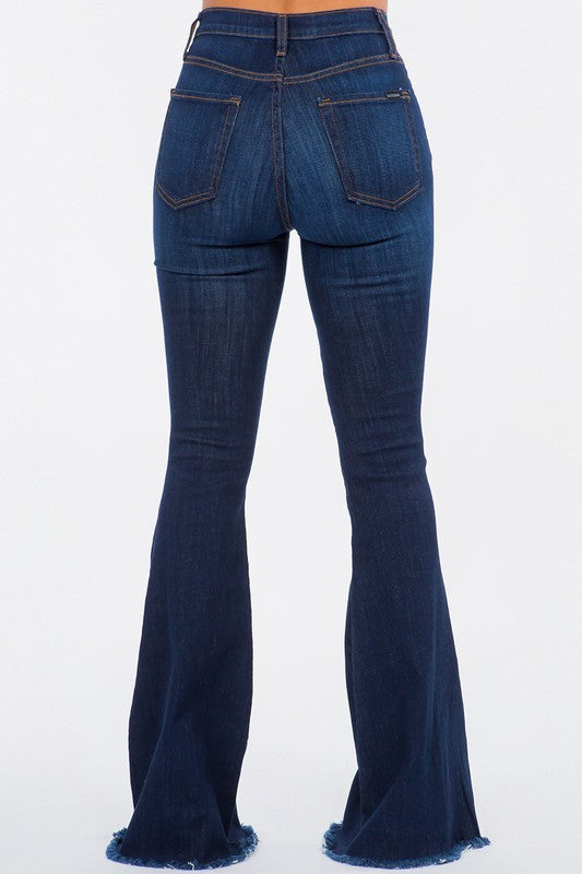 Bell Bottom Jean in Dark Denim - Inseam 34
