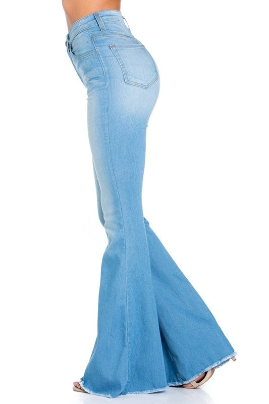 Logan Bell Bottom Jean in Light Wash - Inseam 34"