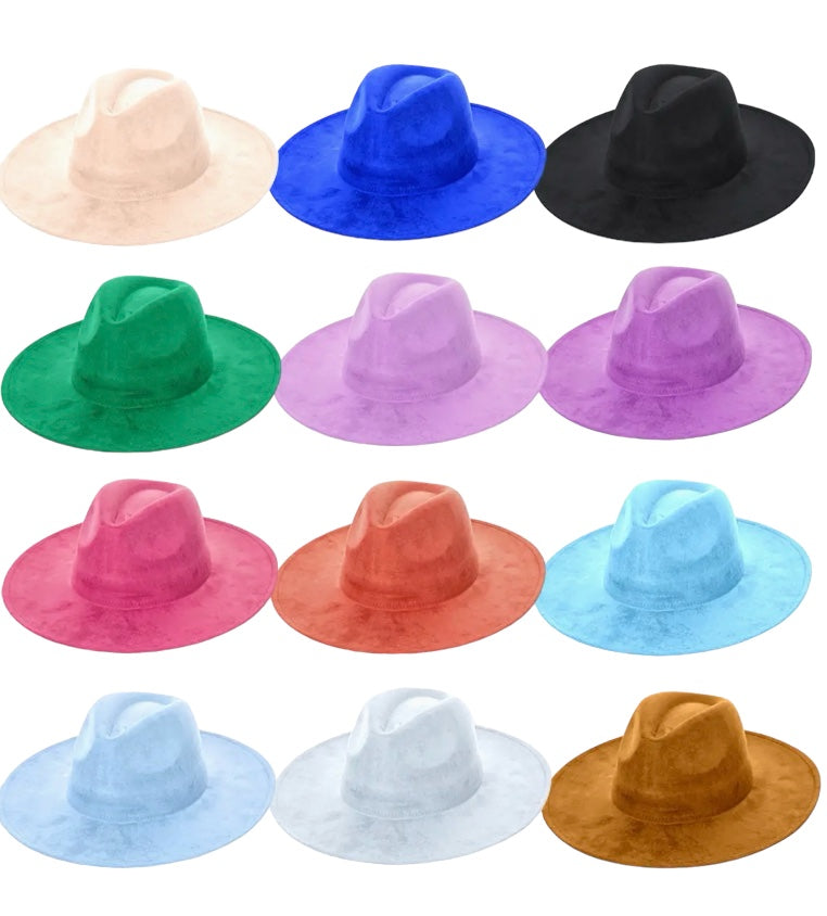 Flat Suede Hat