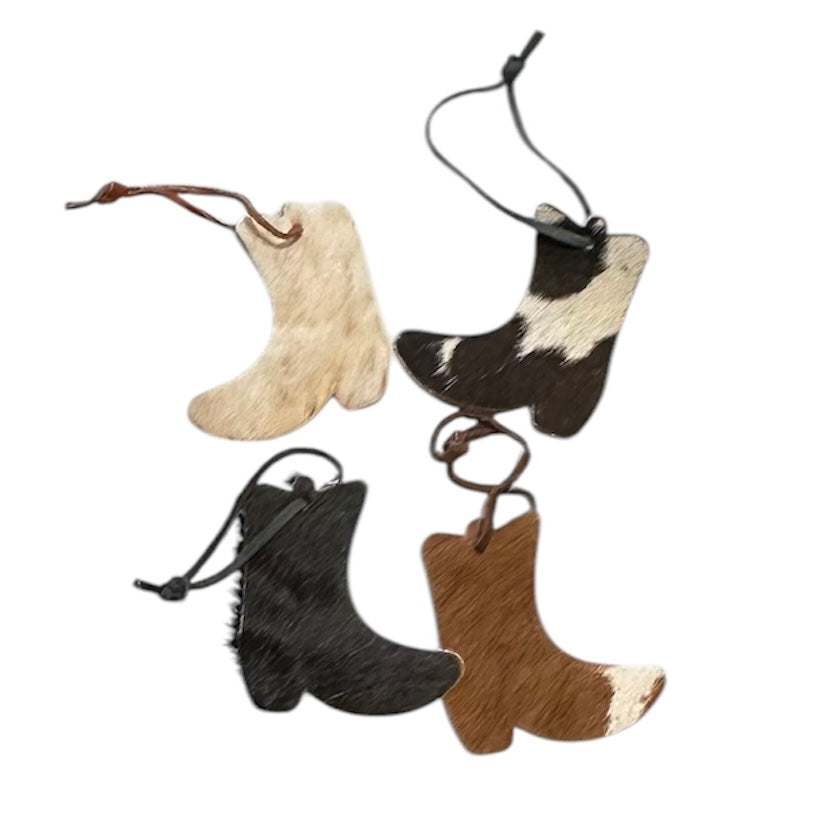 Cowhide Boot Key Chain