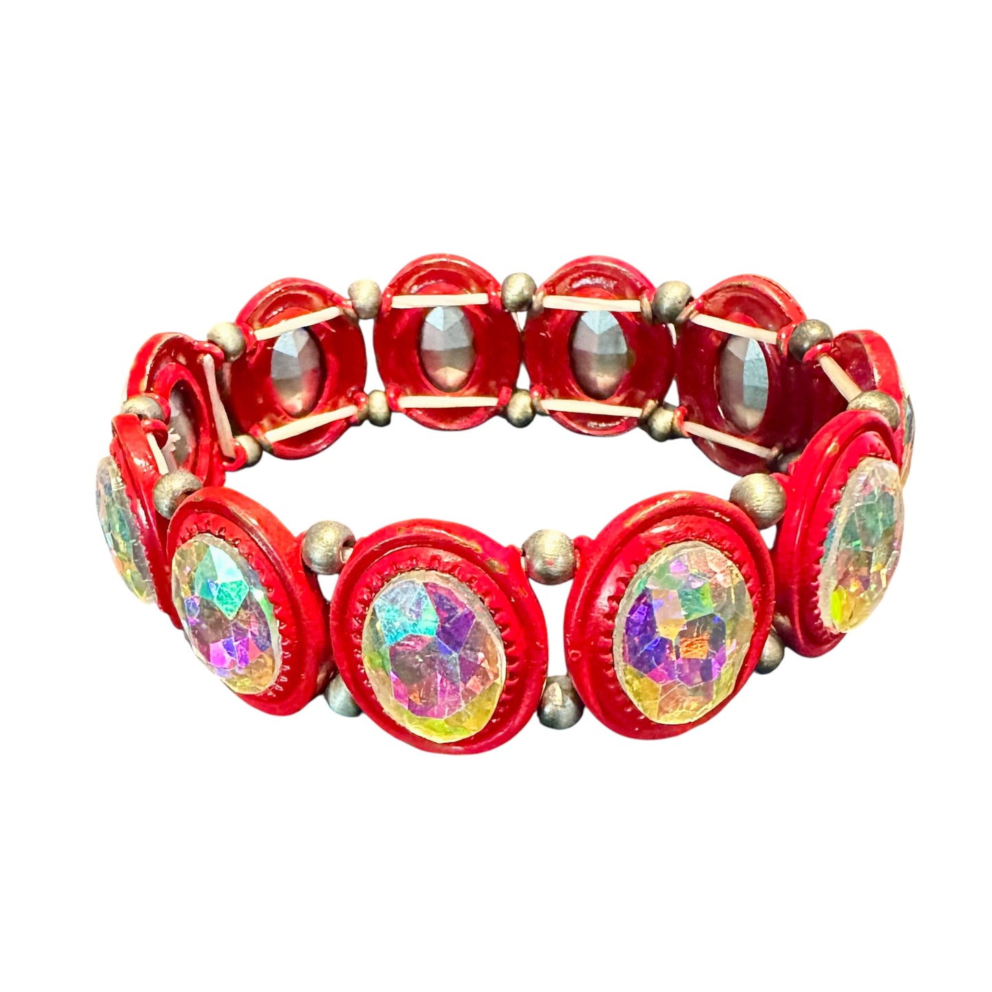 Iridescent Oval Bracelets