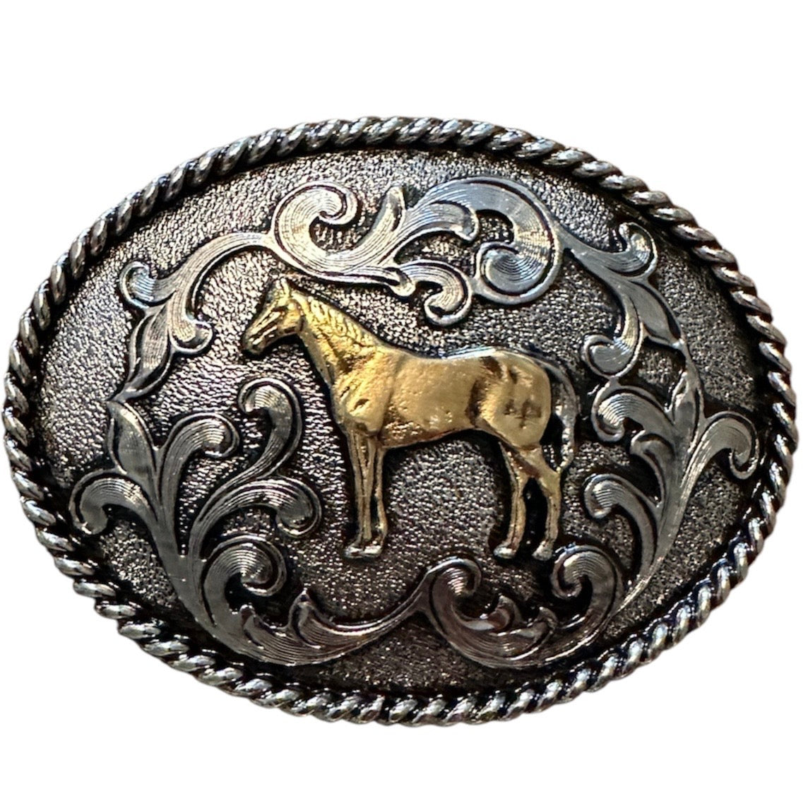 Silver and Bronze Belt Buckles