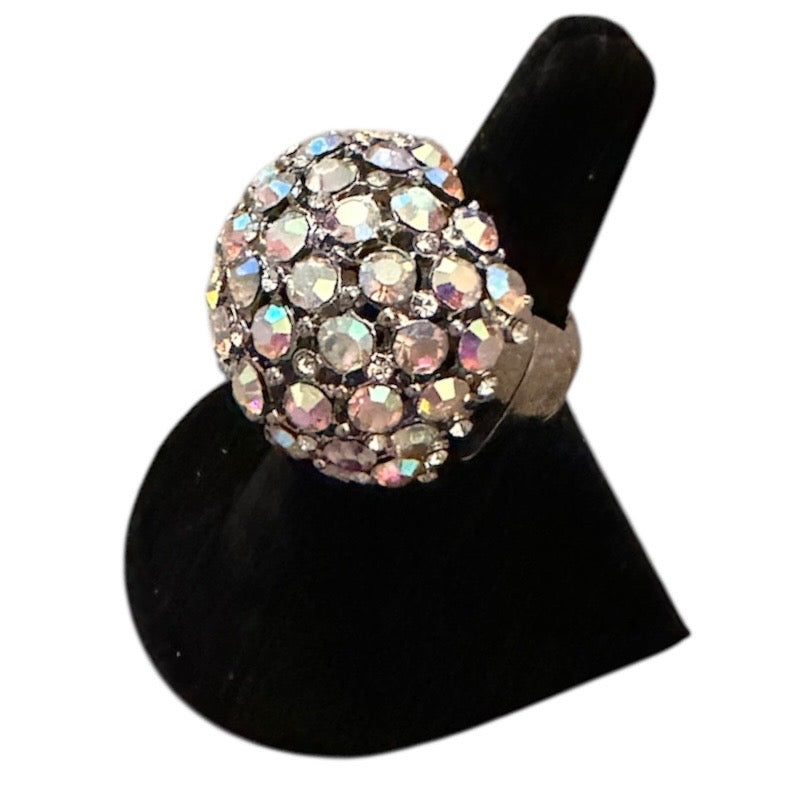 Extra Round Iridescent Elastic Ring
