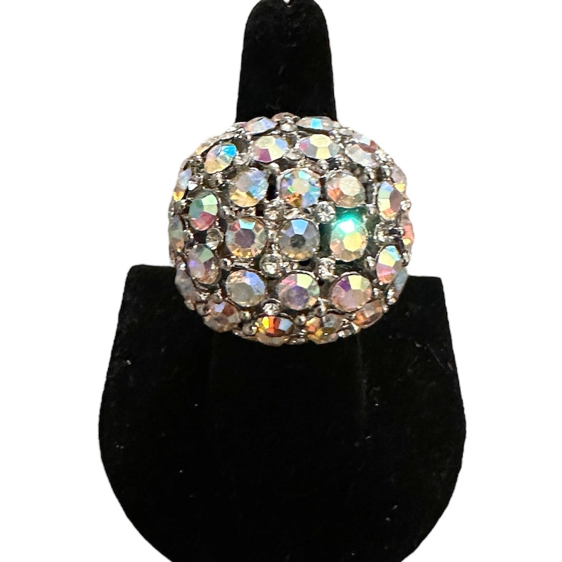 Extra Round Iridescent Elastic Ring