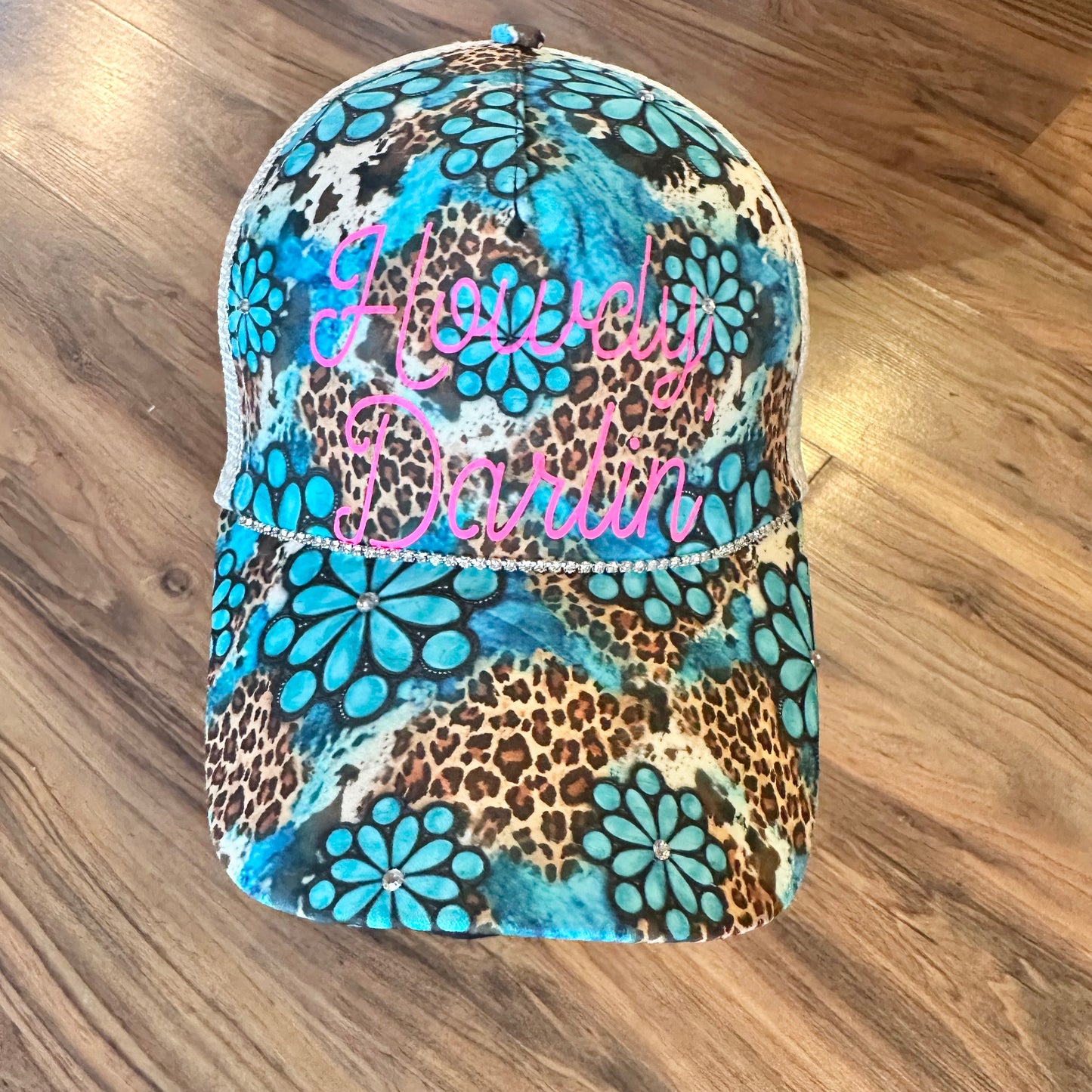 Howdy Darlin Trucker Hat with Pony Tail Opening - SOLD