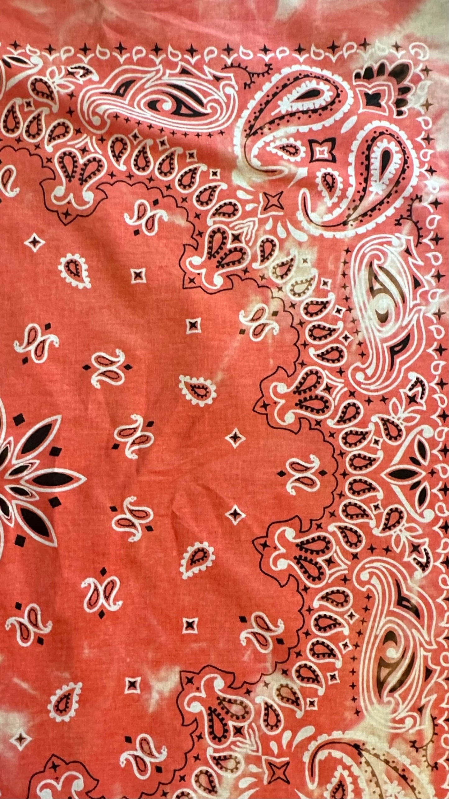 Coral Bleached Cotton Scarf