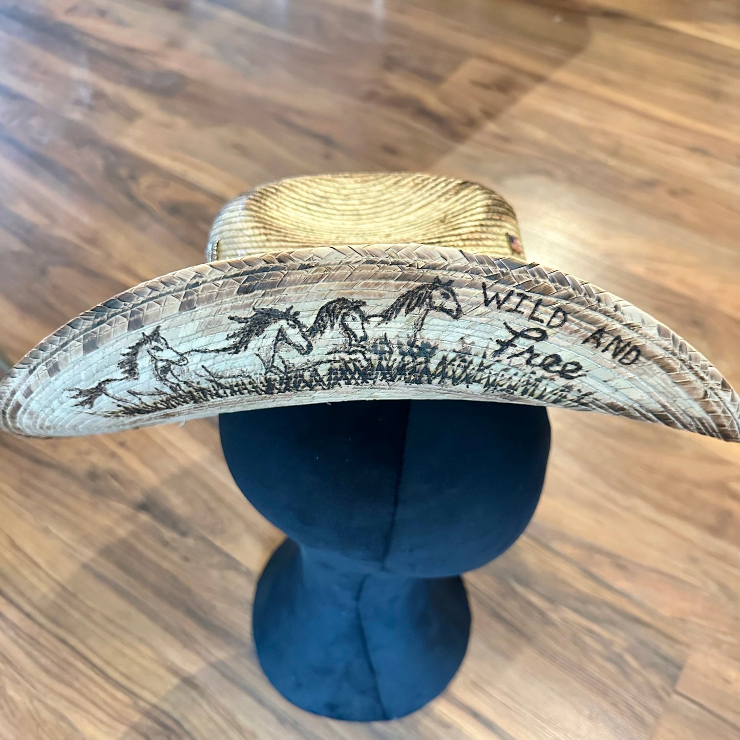 Wild Horses Straw Hat - SOLD