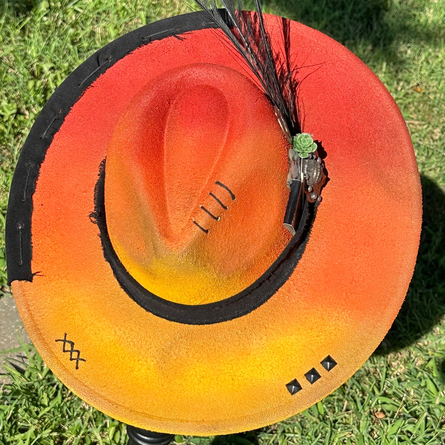 Sunset Custom Hat - 2 - SOLD