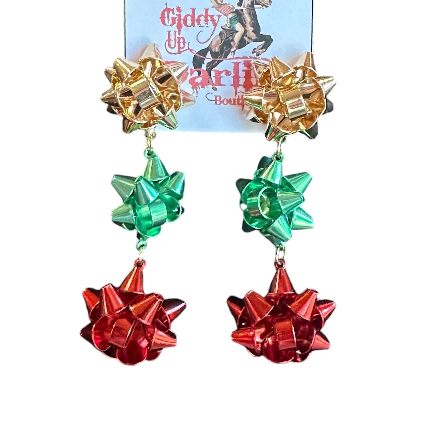 Metal Bows Earrings