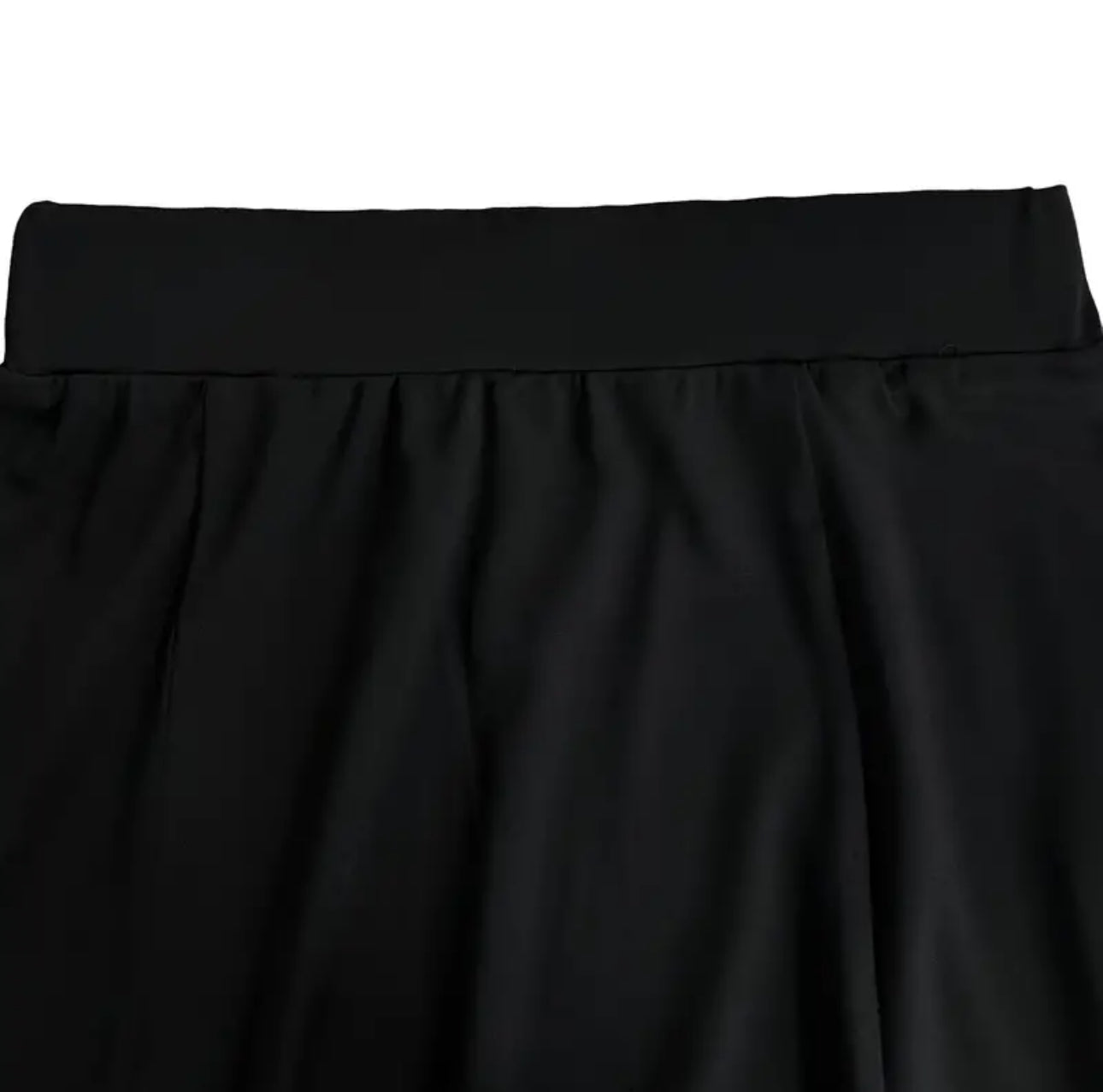 Double Split Skirt Black