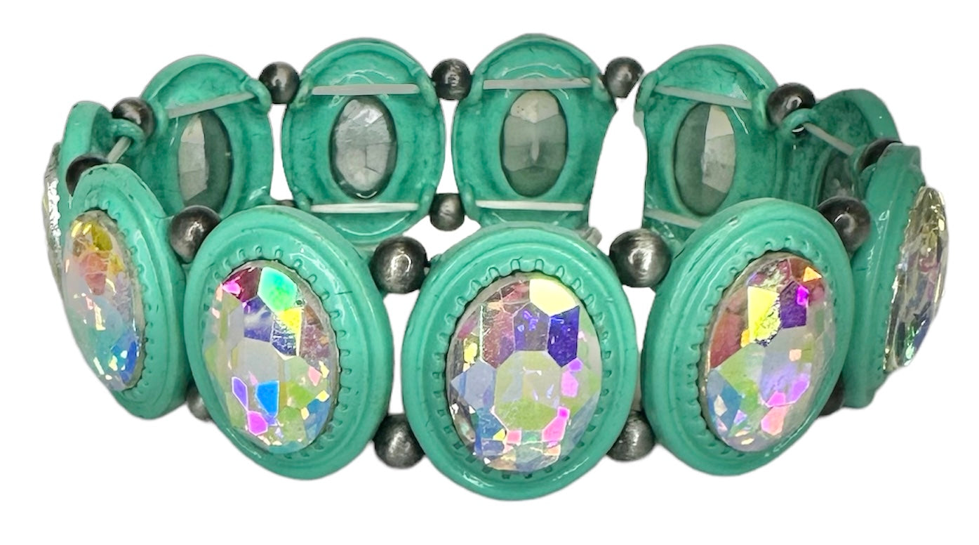 Iridescent Oval Bracelets