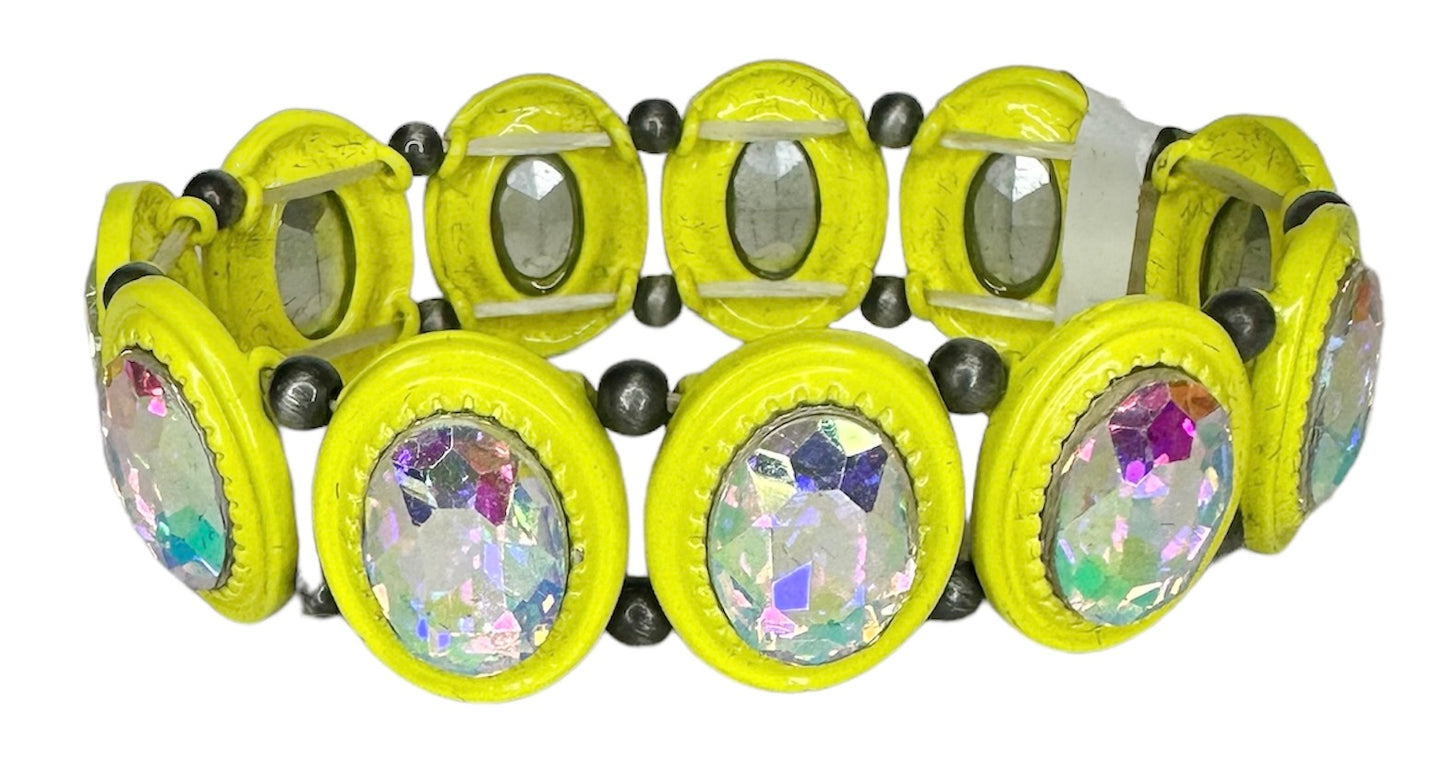 Iridescent Oval Bracelets