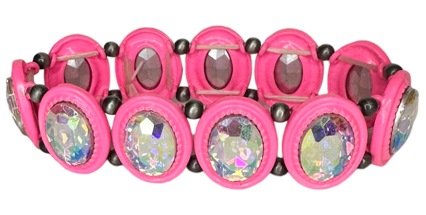 Iridescent Oval Bracelets