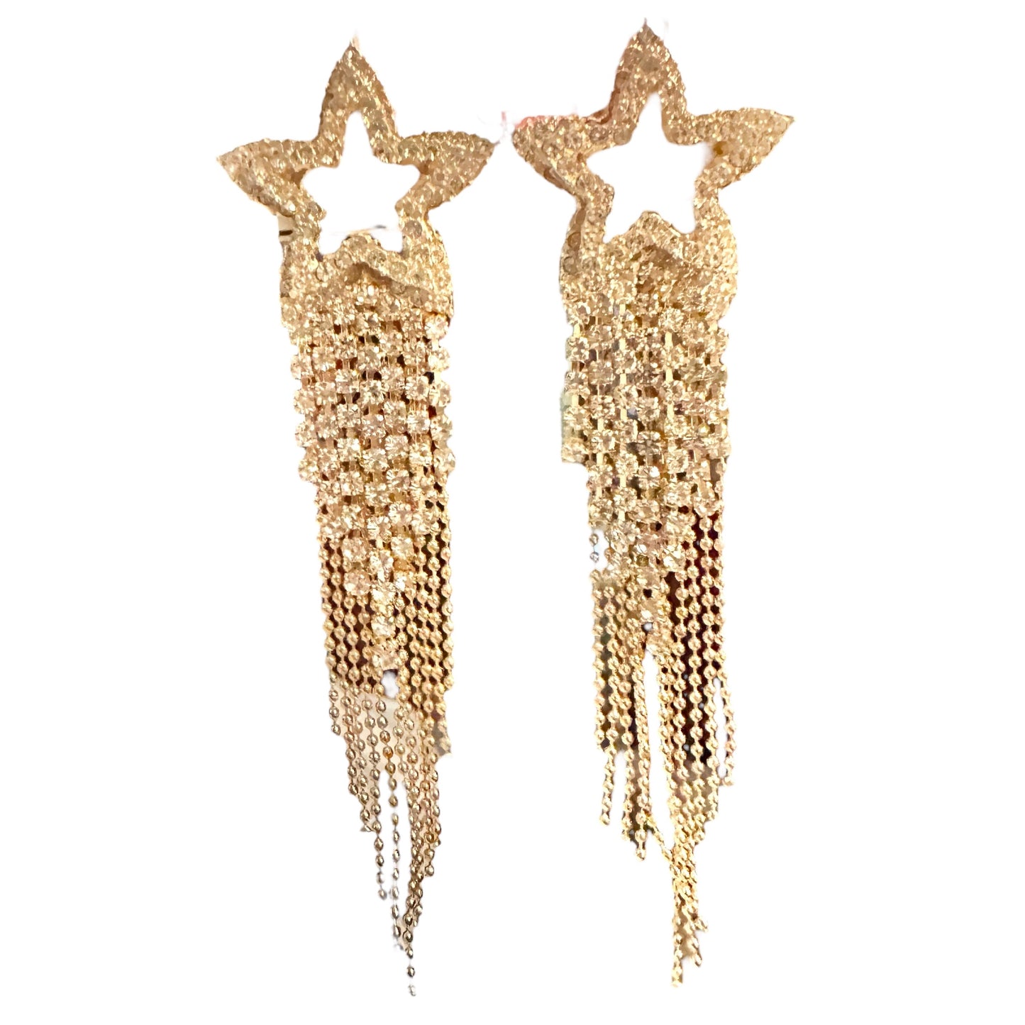 Shooting Star Gold Earrings