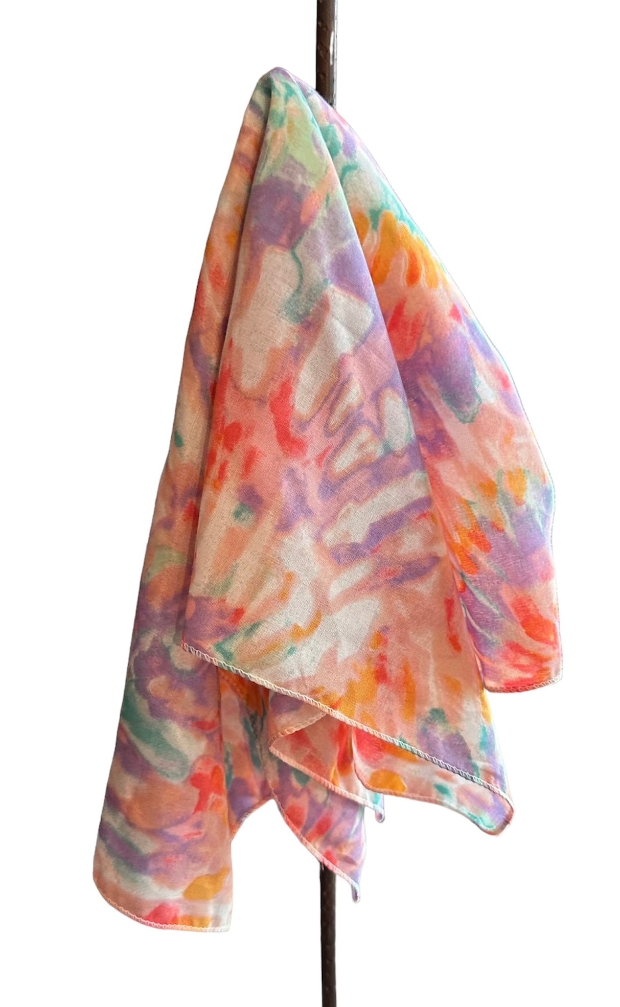 Pastel Swirls Silk Scarf