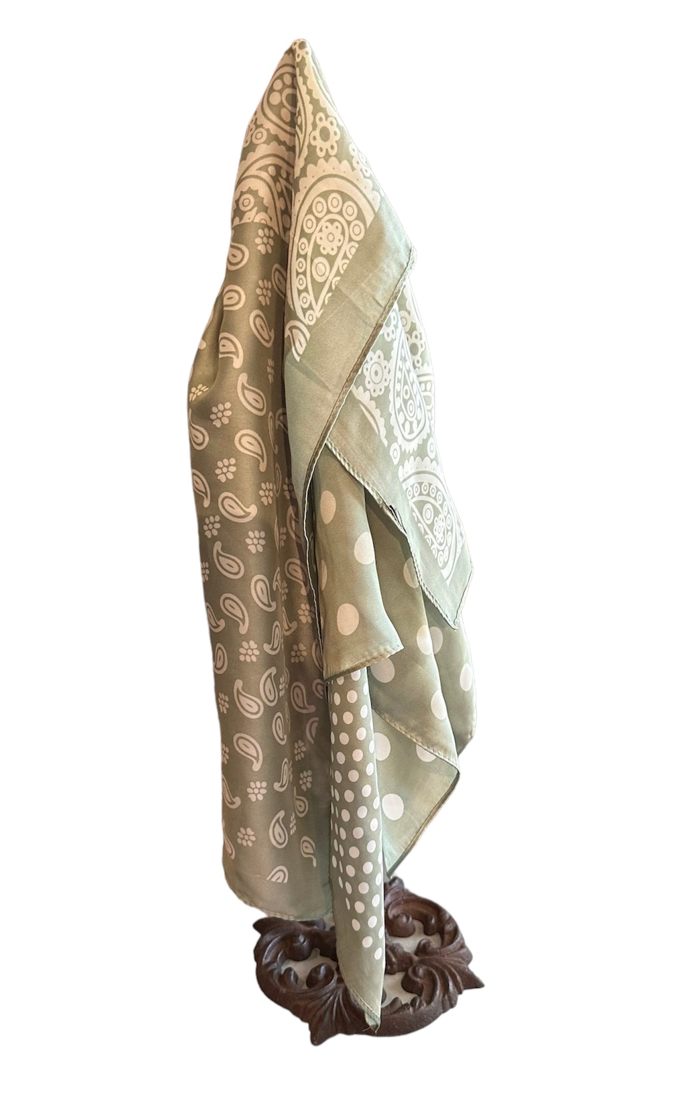 Light Green Silk Scarf