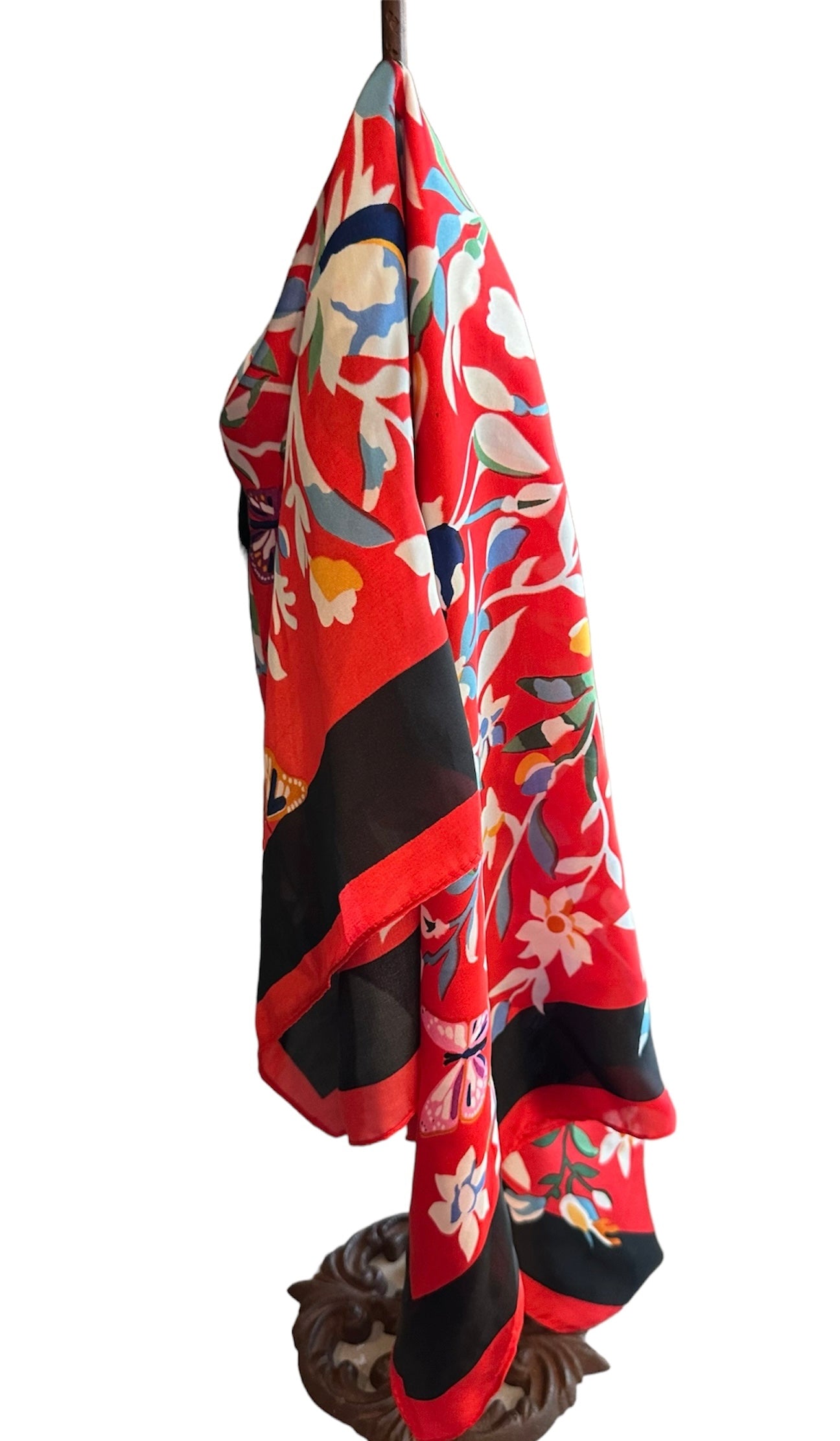 Red Leaves Silk Scarf
