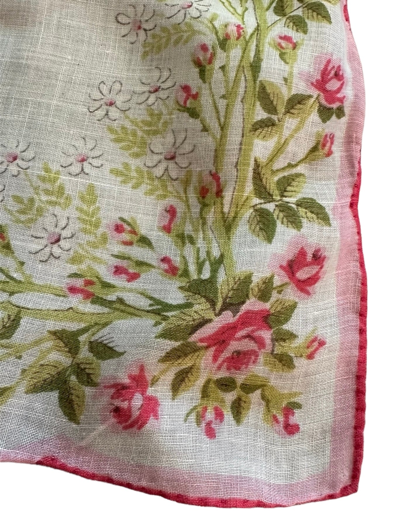Vintage Pretty Flowers Cotton Scarf