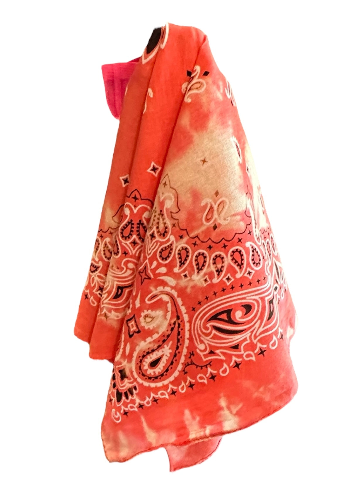 Coral Bleached Cotton Scarf