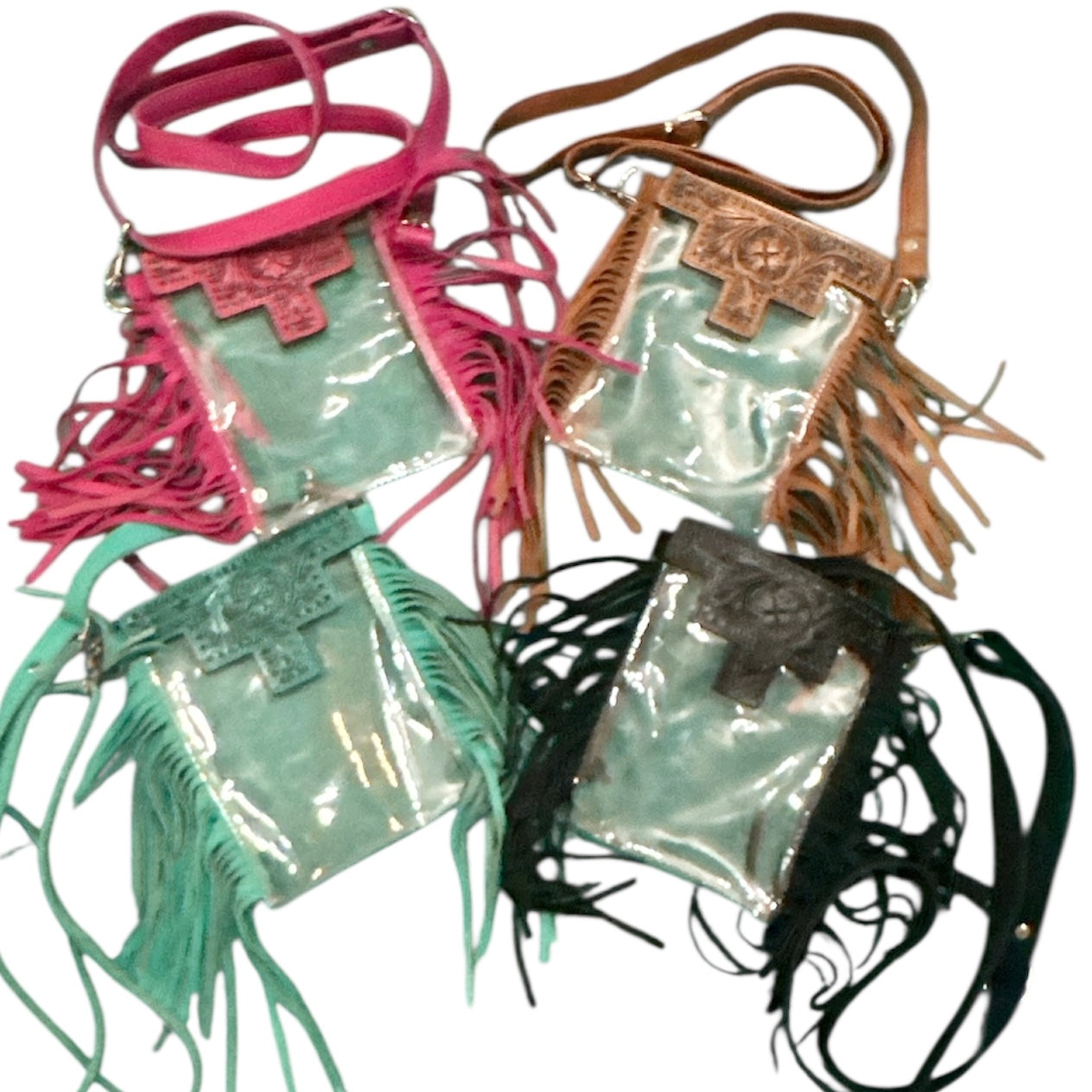 Mini Clear Fringe Purse
