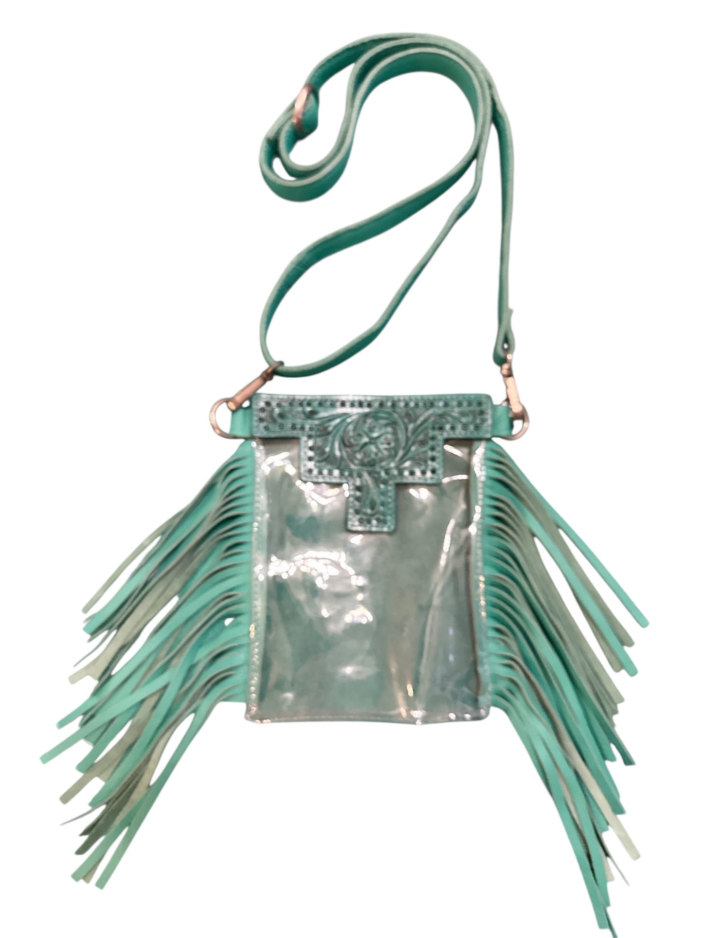 Mini Clear Fringe Purse