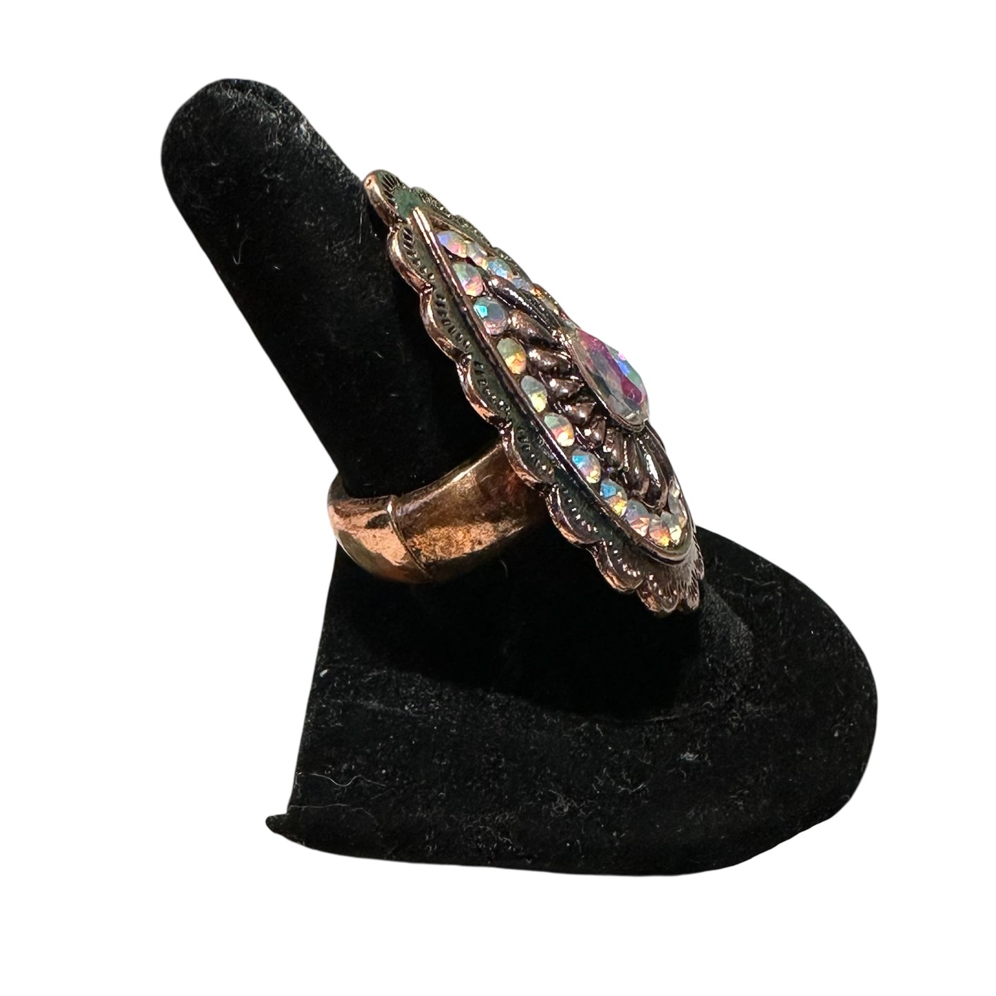 Bronze Iridescent Elastic Ring