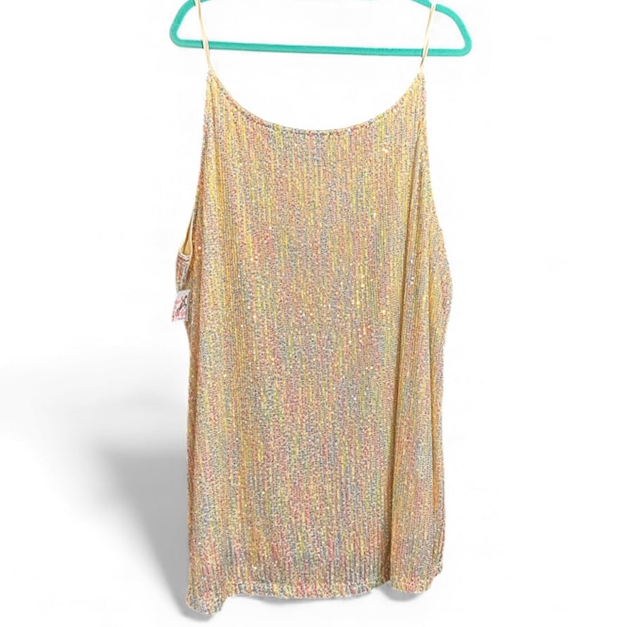 Long V Neck Tank Top Multi Color