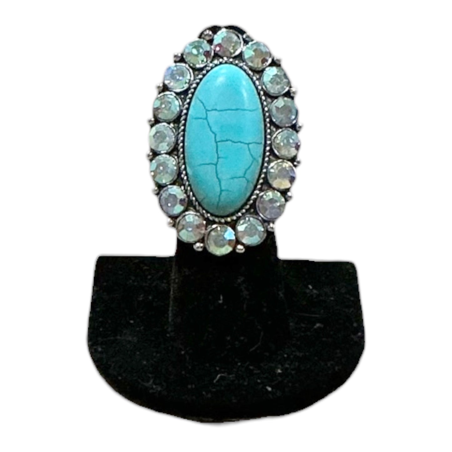 Turquoise AB Adjustable Ring