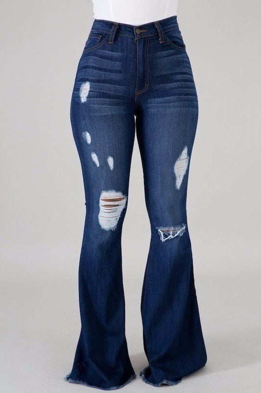 Skylar Bell Bottom Jean - Inseam 34"