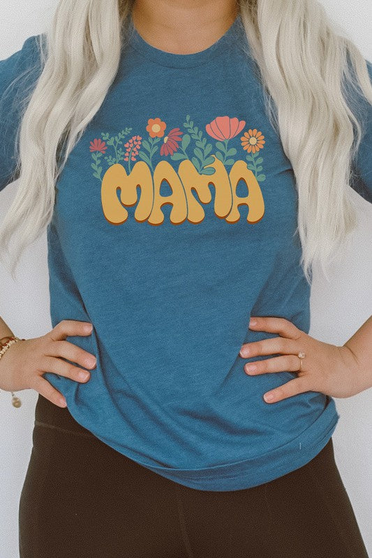 Mama Flower Garden Spring PLUS SIZE Graphic Tee