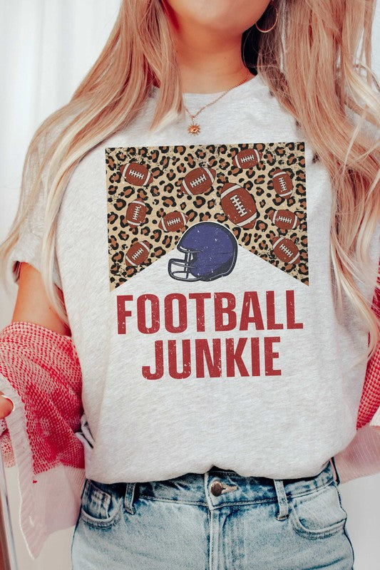 LEOPARD FOOTBALL JUNKIE GRAPHIC TEE