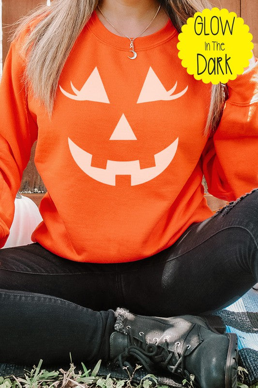 Glow in Dark Lashes Halloween Sweatshirt