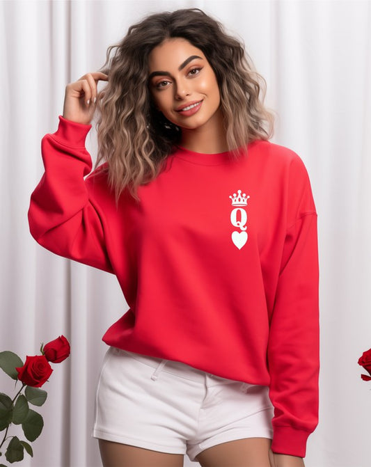 Queen of Hearts Valentine Sweatshirt