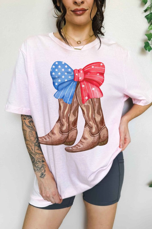 AMERICAN COWBOY BOOTS OVERSIZED TEE