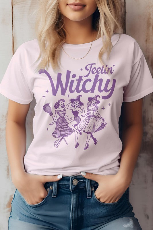 Feelin' Witchy Halloween Graphic Tee