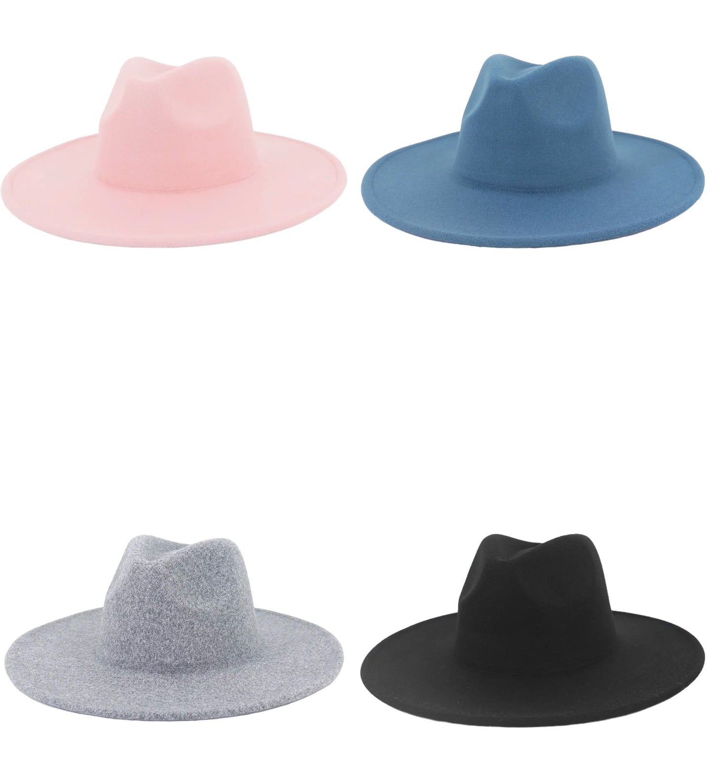 Flat Felt Hat