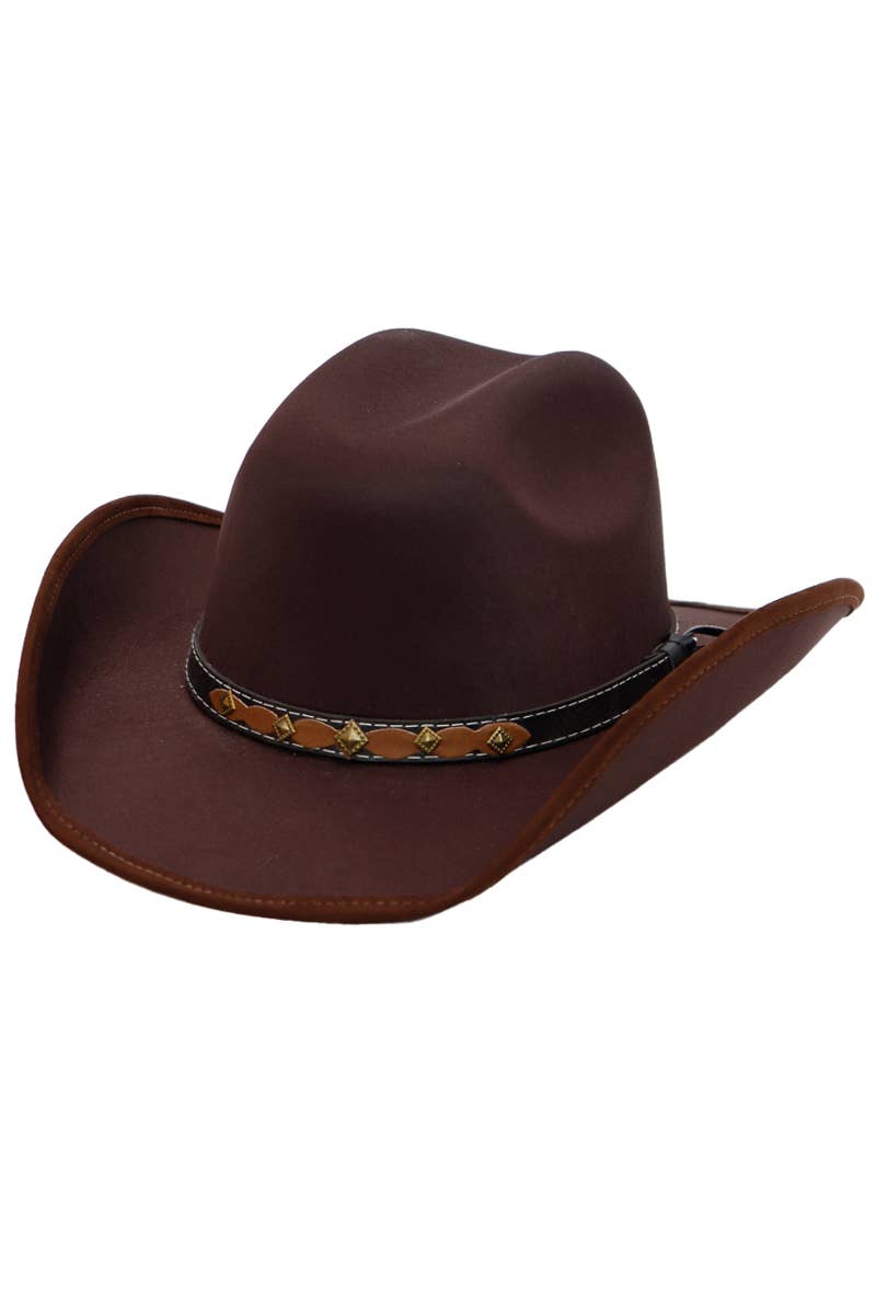 Kids Satin Cutter Crown Western Crafted Cowboy Hat