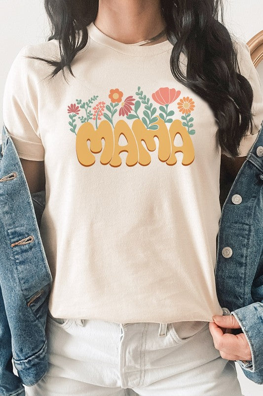 Mama Flower Garden Spring PLUS SIZE Graphic Tee