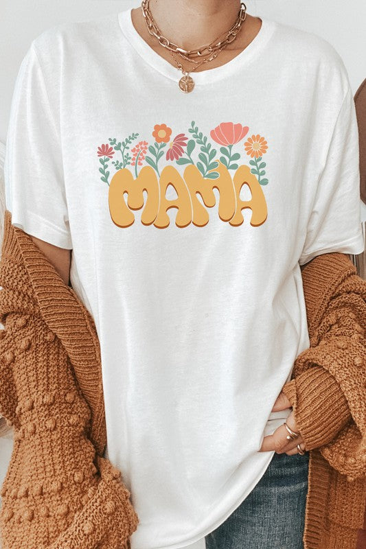 Mama Flower Garden Spring PLUS SIZE Graphic Tee