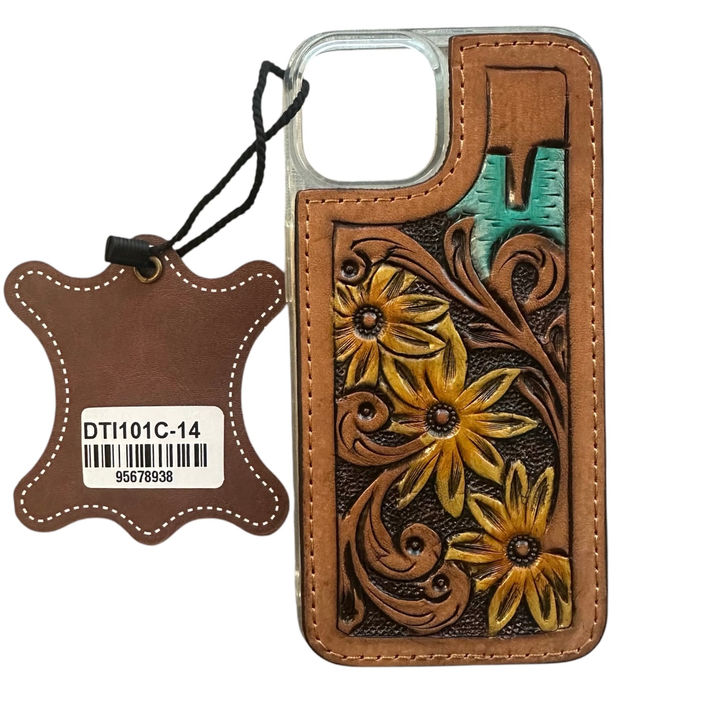 Tooled Leather Leather iPhone 14 Case