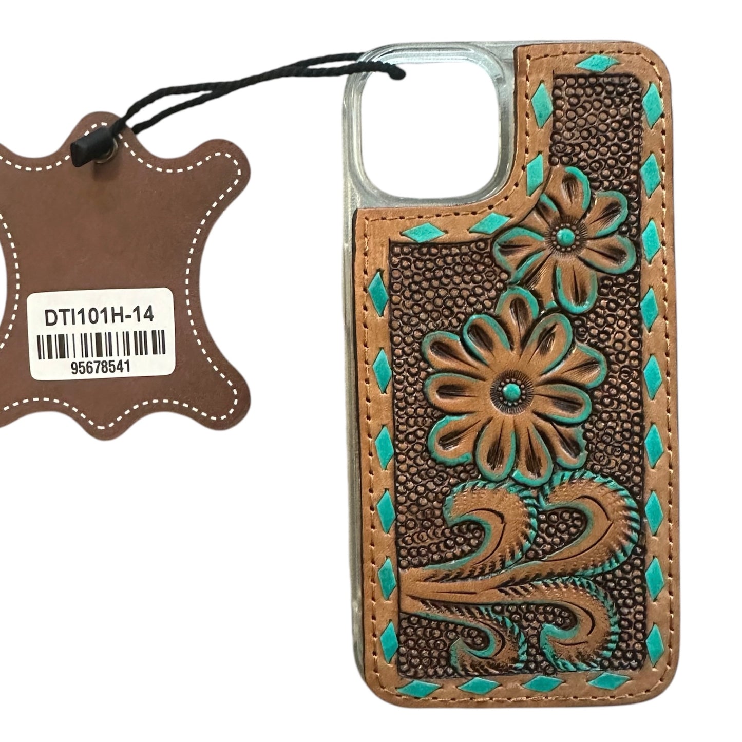 Tooled Leather Leather iPhone 14 Case