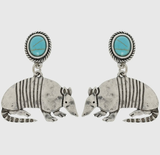 Armadillo Stud Earrings