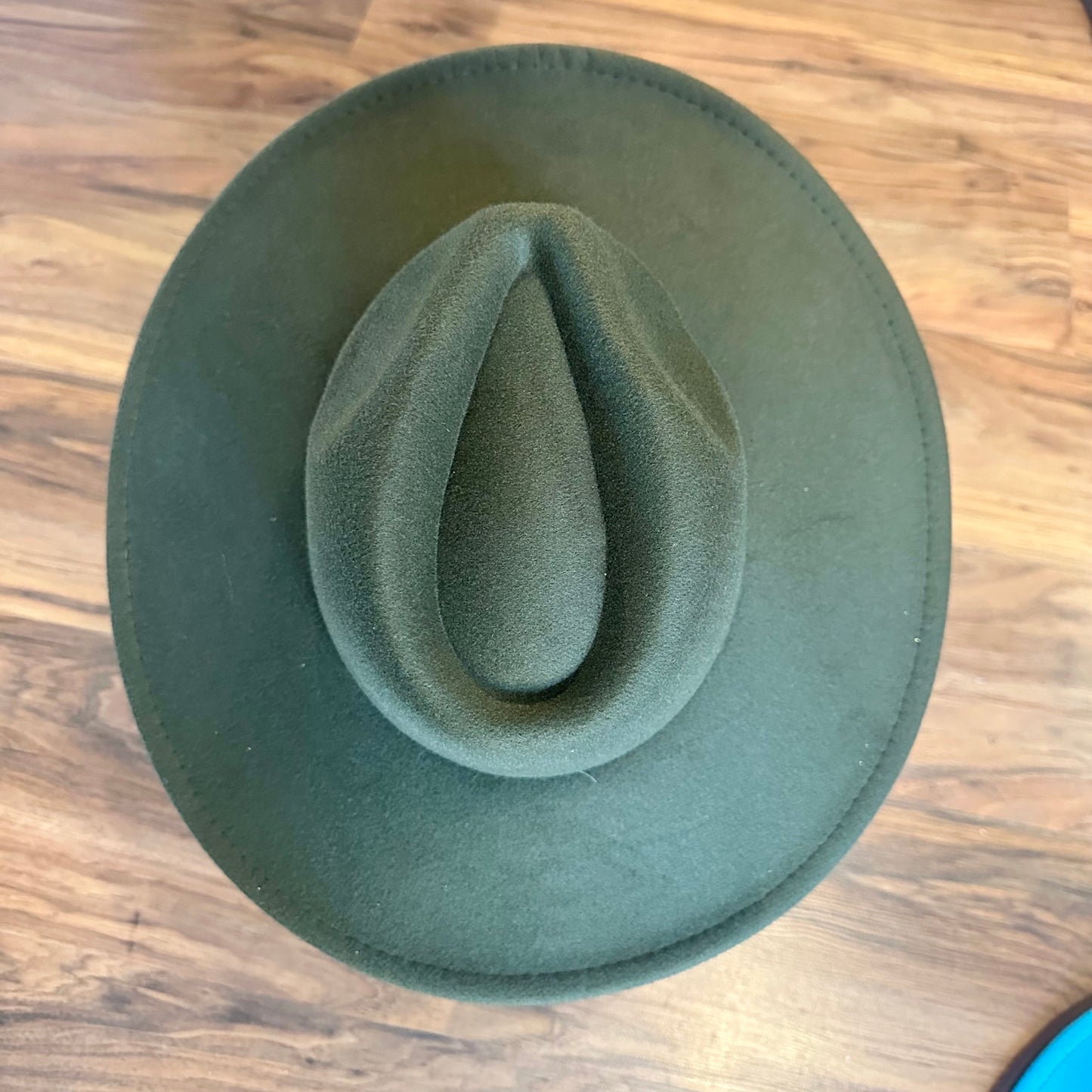 Flat Felt Hat