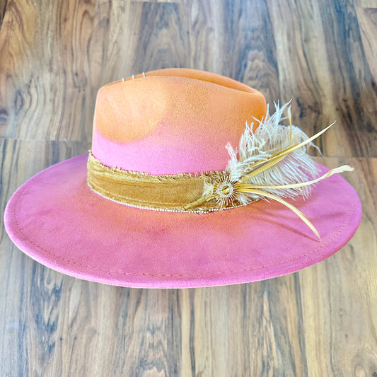 Pink and Orange Hat