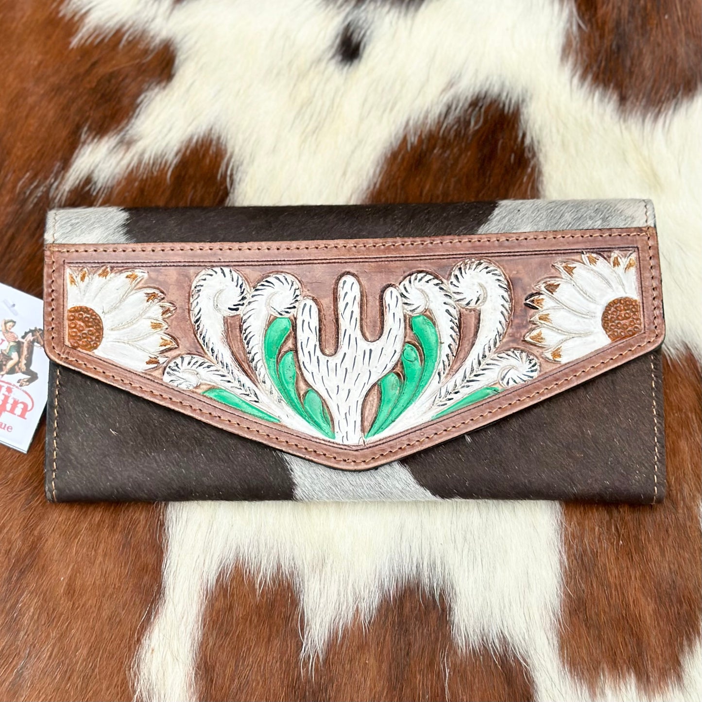 Cactus Cowhide Wallet