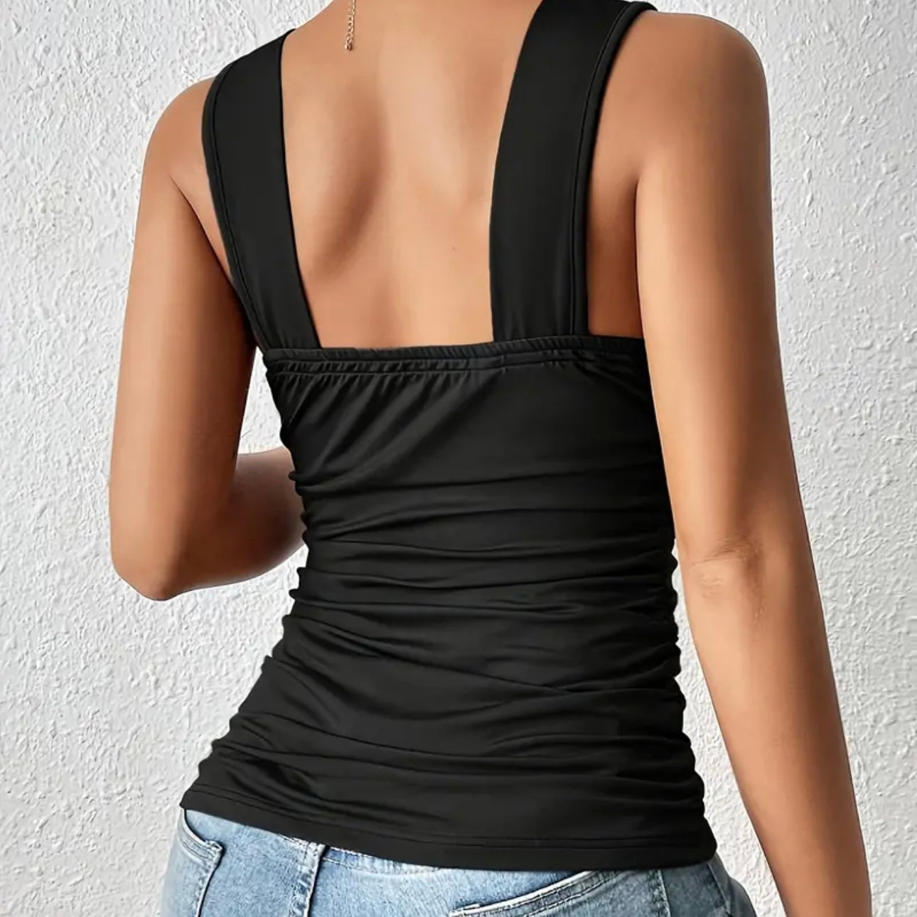 Fitted Black Tank