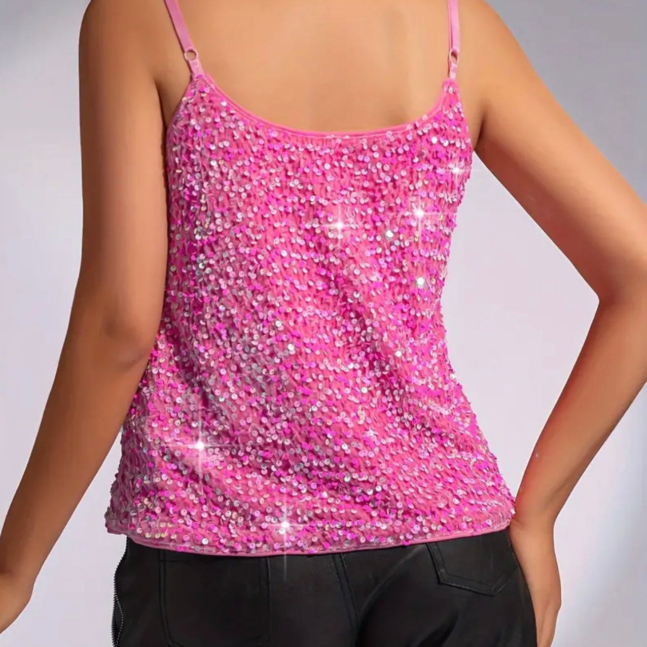 Glittering Sequin Tank Top