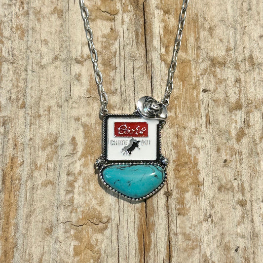 Coors White Turquoise Necklace