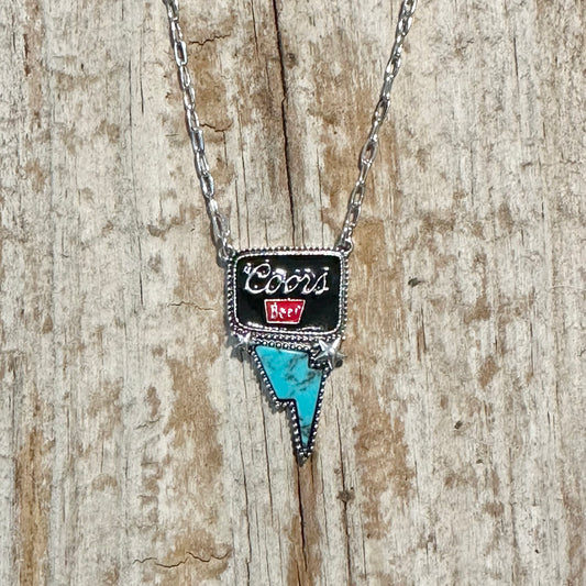 Coors Black Turquoise Necklace