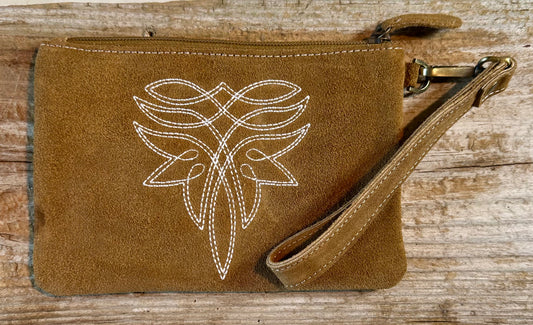 Camel Boot Stitch Coin Purse